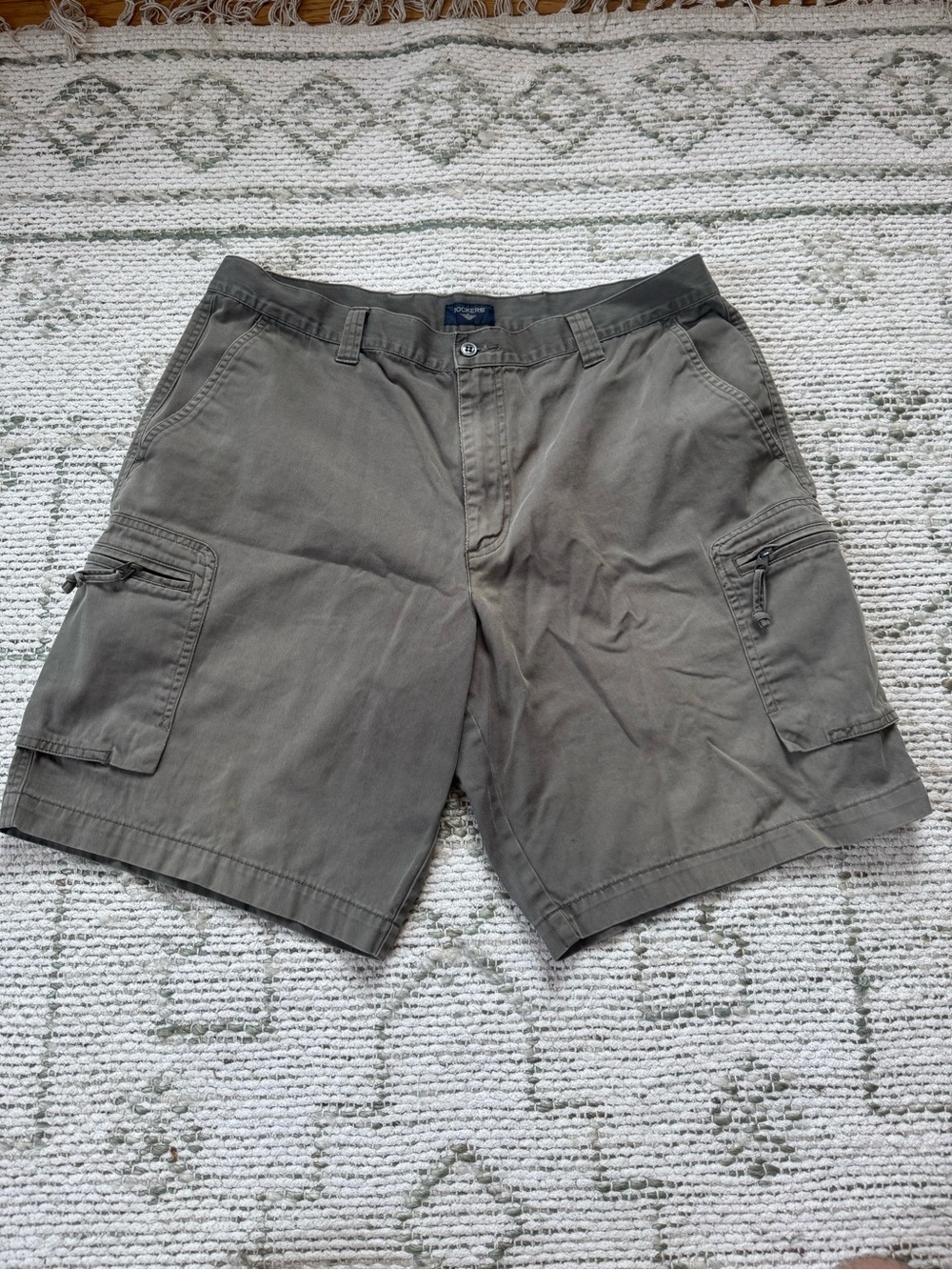 Dockers Men's Cargo Shorts in Olive Mens 38